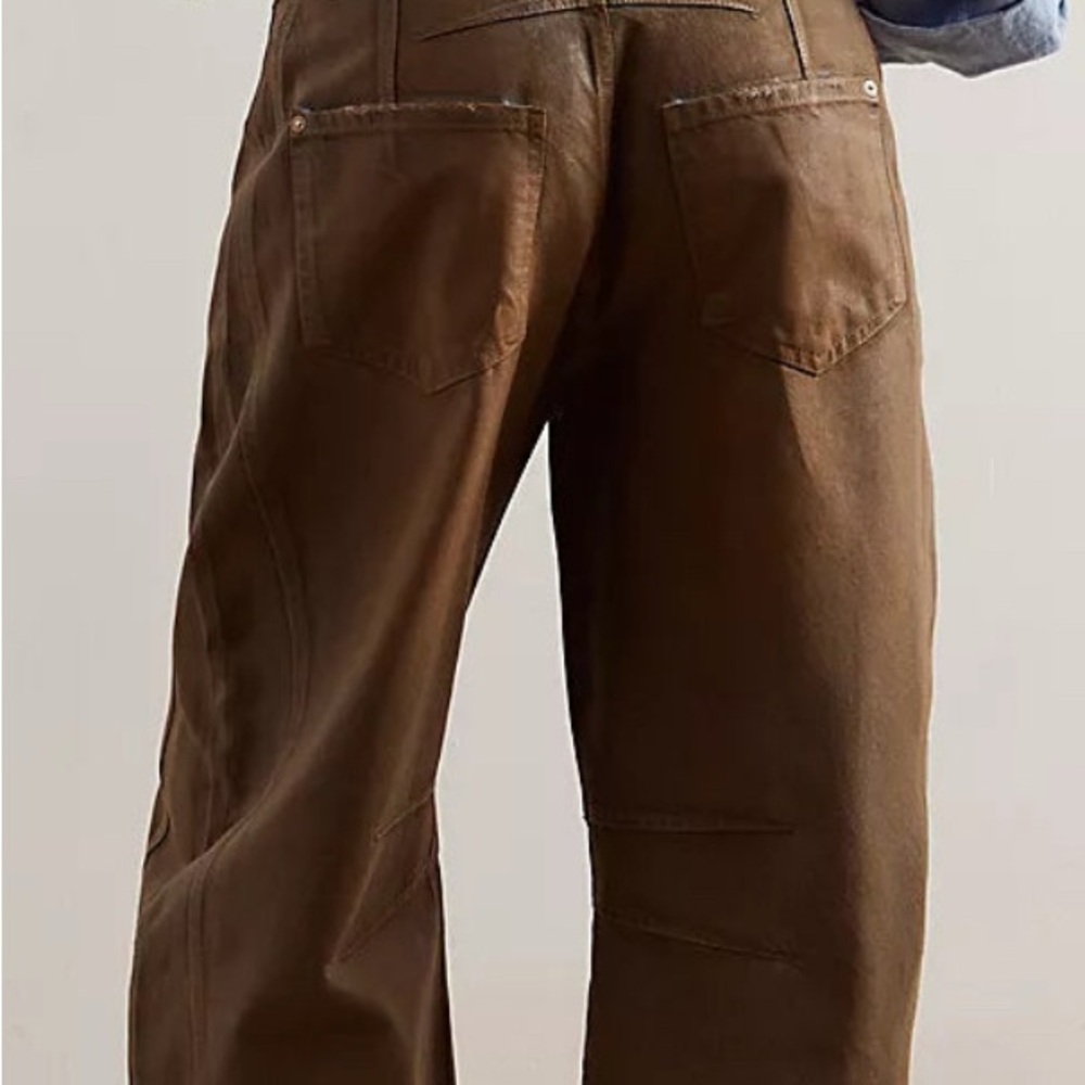 NWOT Free People We The Free Good Luck Coated Jean